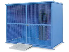 Gasflessendepot 2055x1125x1250mm Voor 12 Gasflessen 1-vleugelige Deur