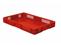 Euronorm-Stapelbak 14.5l H X L X B 75x600x400mm Rood