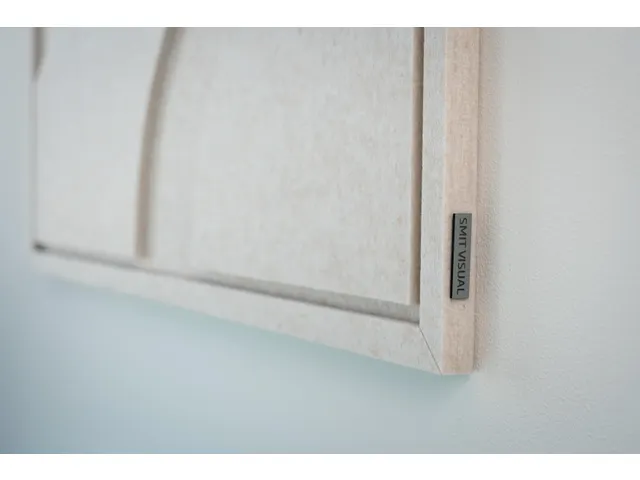 Acoustic Art FLOW Large 120x80cm Beige Akoestisch kunstwerk Organisch