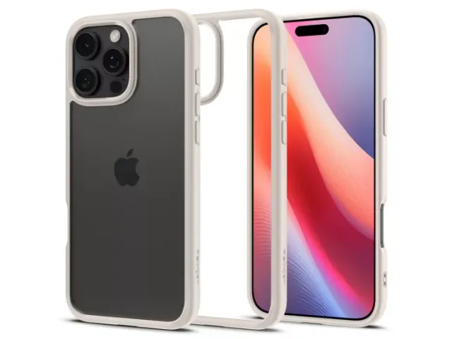 Spigen Ultra Hybrid iPhone 16 Pro hoesje titanium