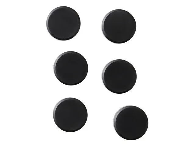 Magneet Naga Rond Zwart 3 cm 6 Stuks