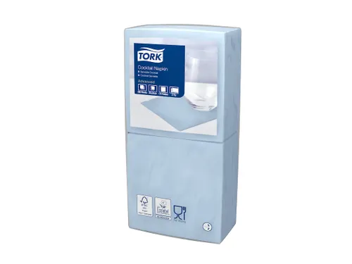 Tork 477837 Cocktailservet Advanced Lichtblauw 24x24cm