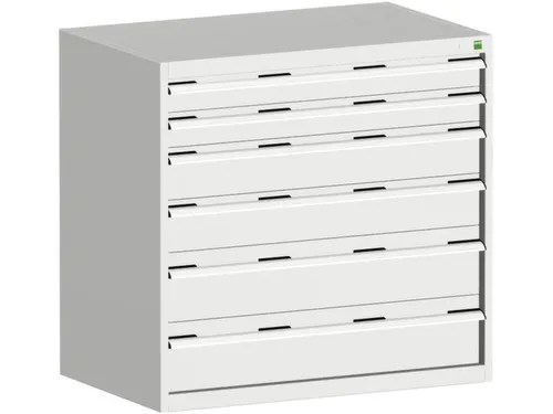 ladekast HxBxD 1000x1050x750mm 6laden RAL7035