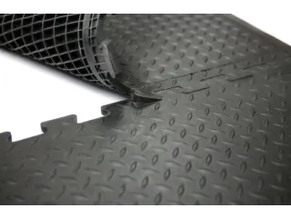 werkplek-vloerbedekking,kliksysteem,HxLxB 13x710x780mm,rubber - 2