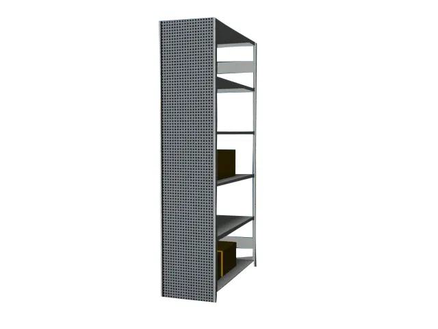paroi latérale,p. rayonnage sans boulons,HxP 2500x500mm,acier,RAL7035