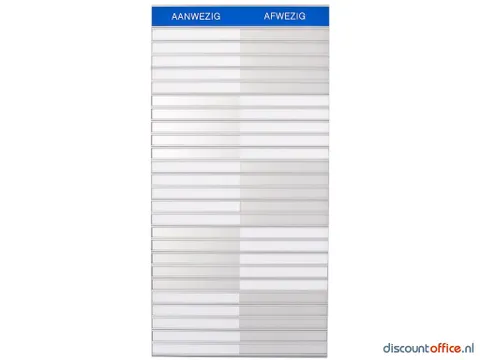 In-uit Bord 25 Namen Magnetisch Aan/afwezigheidsbord Groot