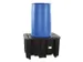 bac de rétention PE,p. fût 1x200l,vol. rétention 225l