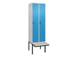 locker voor scheiding van kleding,HxBxD 2120x600x815mm,2vak