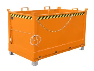 klapbodemcontainer,HxLxB 1145x1040x1845mm,1,5m³,hijsogen,vorksloffen - 1