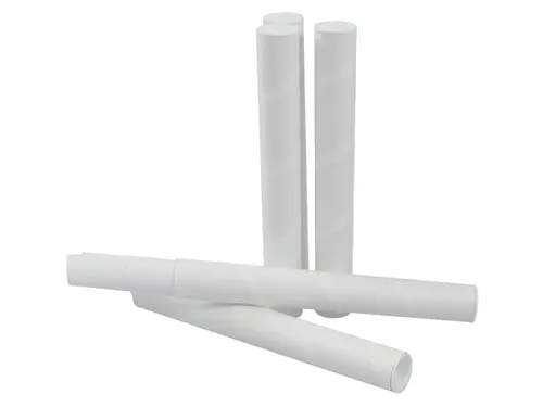 Verzendkoker CleverPack rond A3 +doppen 330x29.7x1.2 wit 5stuks