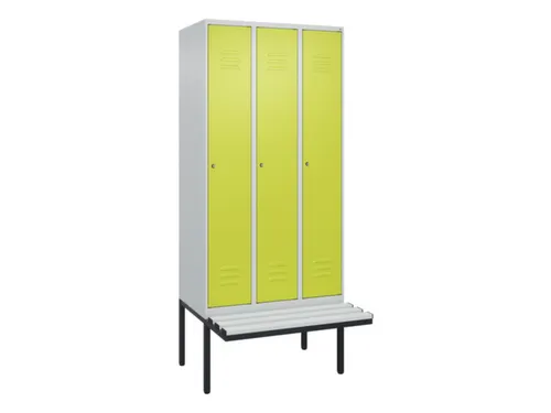 locker voor scheiding van kleding,HxBxD 2120x900x815mm,3vak