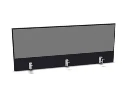 opzetpaneel bureau aanbouw achter B 1400mm CC-zwart BN8078-grijs