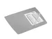 Sous-main ARTWORK 590x470mm avec rabat transparent PP Gris