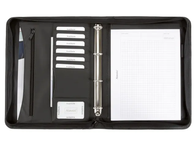 Conferentiemap Alassio A4 kunstleer zwart
