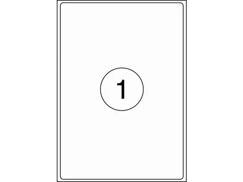 Etiket Rillstab 199.6x289.1mm Wit