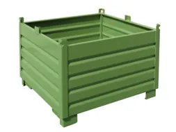 Systeem-Stapelcontainer Groen 850x1200x1200mm 1000kg Inhoud 1m³