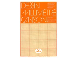 Millimeterpapier Canson bruingeel bedrukt 50vel 72gr A3 wit - 3