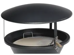 Overkapping Voor Zandasbak Ø 440Mm Verzinkt Antiekzilver