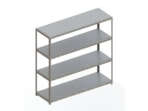 Breedvakstelling HxLxD 2470x2504x800mm vaklast 400kg 4 stalen panelen