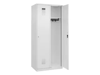 locker,HxBxD 1850x800x500mm,2vak,vak B 400mm,cil.-slot,staand op vloer - 2