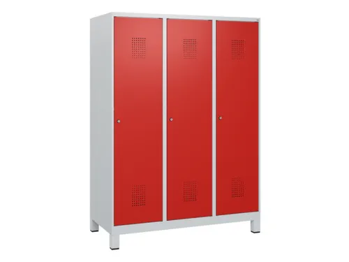 schoollocker,HxBxD 1630x1200x500mm,3vak,vak B 400mm,cil.-slot,voeten