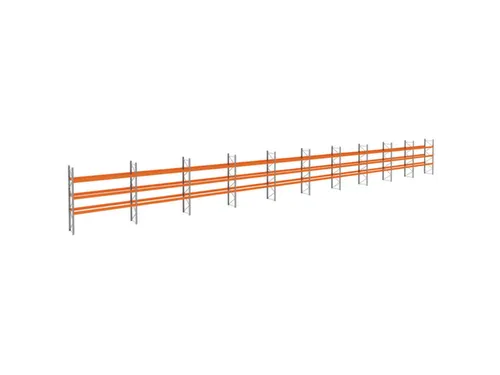 palletstelling,basis+9xaanbouw,HxBxD 3990x37100x1100mm,vakl. 3400kg