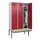 locker met bank,HxBxD 2120x1200x815mm,3vak,vak B 400mm,draaigrendel