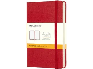 Notitieboek Moleskine pocket 90x140mm lijn hard cover scarlet red - 2