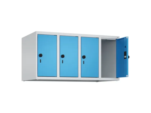 opzetkast,v. locker,4vak.,vak B 250mm,HxBxD 500x1000x500mm,vleugeldeur