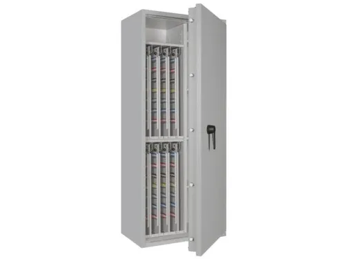 sleutelkluis,HxBxD 1550x650x420mm,896haak,legborden,romp RAL7035