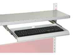 legbord m. uittreklade voor toetsenbord,v. paktafel,BxD 1000x300mm