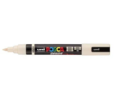Paintmarker Uni POSCA PC-5BR brushpunt M beige