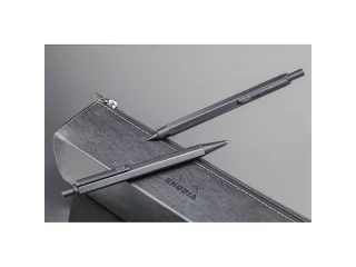 Rhodia scRipt zeshoekige balpen 0.7mm Aluminium Titanium Zwart - 3