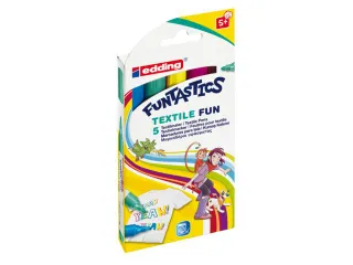 Viltstift edding 17 textiel fun rond 2-3mm set à 5 stuks - 2