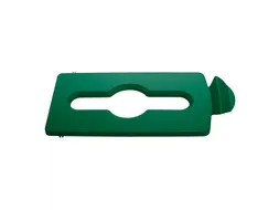 Deksel Rubbermaid Slim Jim Recyclestation inwerpopening voor gemengde