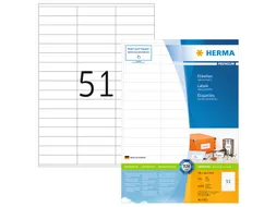 HERMA 4611 Premium etiketten A4 70x16,9mm Wit 10200 stuks