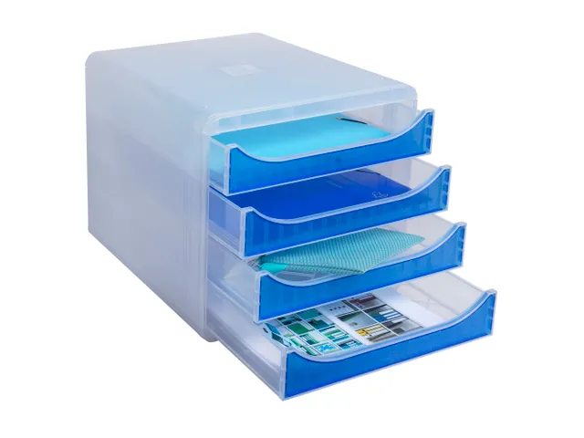 BIG-BOX Ladenblok A4+ Chromaline Transparant koningsblauw