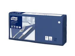 Servetten Tork 477215 2-laags 33x33cm blauw 1/4 vouw 200st.