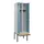 locker met bank,voor scheiding van kleding,HxBxD 2120x600x815mm,2vak