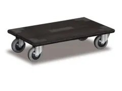 Möbelhund dolly draagverm. 300kg laadvl. LxB 600x350mm laad H 145mm