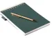 Bloc-notes spirale avec stylo Emerald ligné 15x22cm