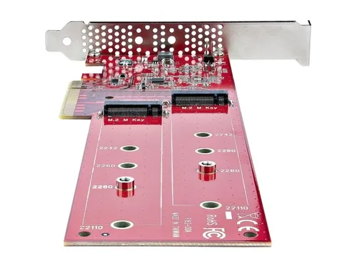 Dual M.2 PCI Express SSD Adapter Kaart