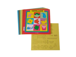 Vouwblaadjes vierkant 20x20cm 65gram assorti 90 vel - 4