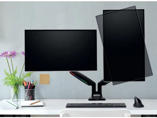 Monitorarm Kensington One-touch in hoogte verstelbaar dubbel