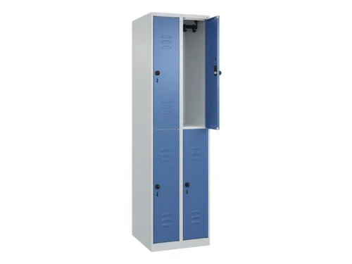 dubbeldekse locker,HxBxD 1850x500x500mm,2x2vak.,vak B 250mm