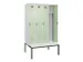 locker met bank,voor scheiding van kleding,HxBxD 2120x1200x815mm,4vak