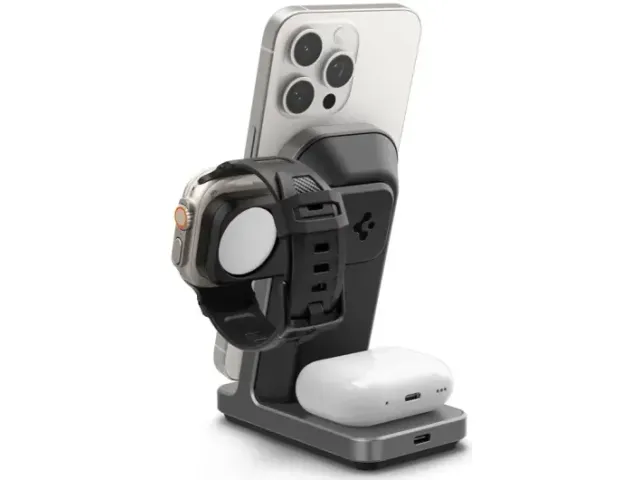 Spigen OneTap Pro 3 3-IN-1 Draadloos oplaadstation