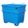 Universele Stortgoedbak Blauw Heftruck Kraantraverse 1215x1040x1200mm
