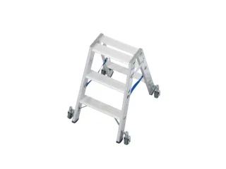 Ladder Aluminium Beide Zijden Verrijdbaar H 750Mm 2X3treden - 2