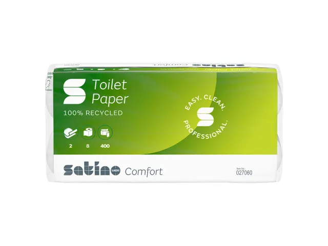 Toiletpapier Satino Comfort MT1 2-laags 400vel wit 027060